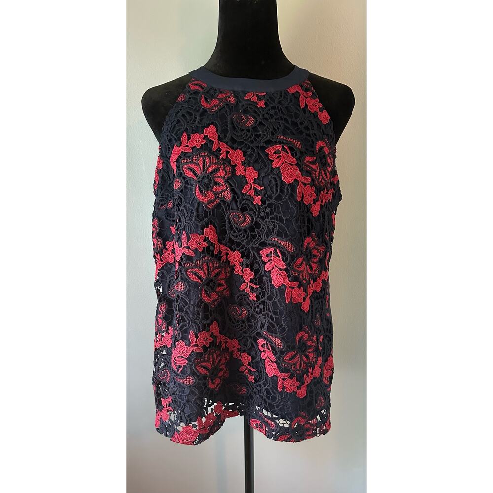 Banana Republic Floral Crochet Lined Tank Tank
